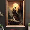 Howling Wolf Canvas Art Print - Abiquiu, New Mexico