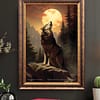 Howling Wolf Canvas Art Print - Albuquerque, New Mexico