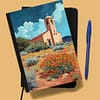 Vintage Adobe Church Lined Journal - New Mexico Gift