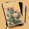 Vintage Prickly Pear Lined Journal - New Mexico Gift