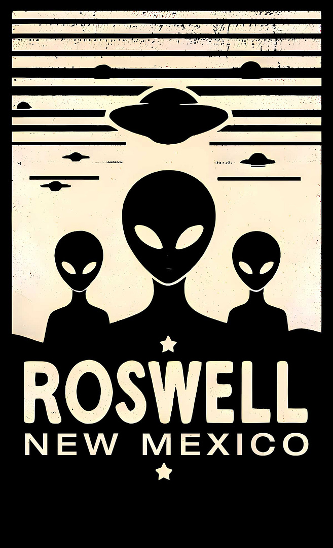 Grunge Roswell Alien T-Shirt