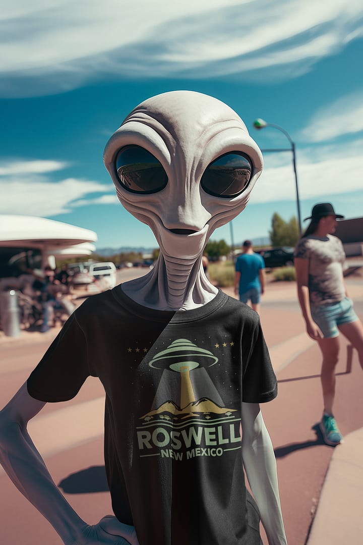 Retro Roswell Alien Tee