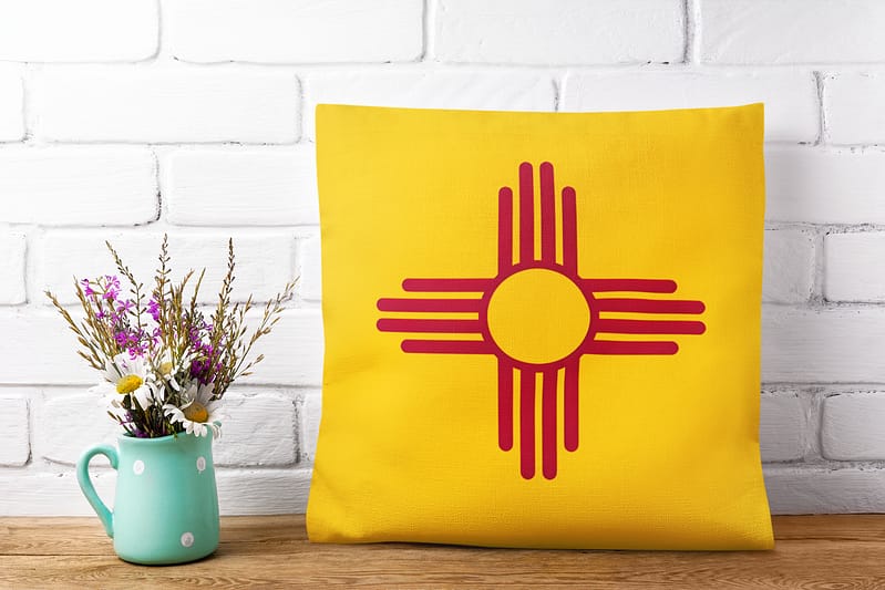 New Mexico Flag Pillow