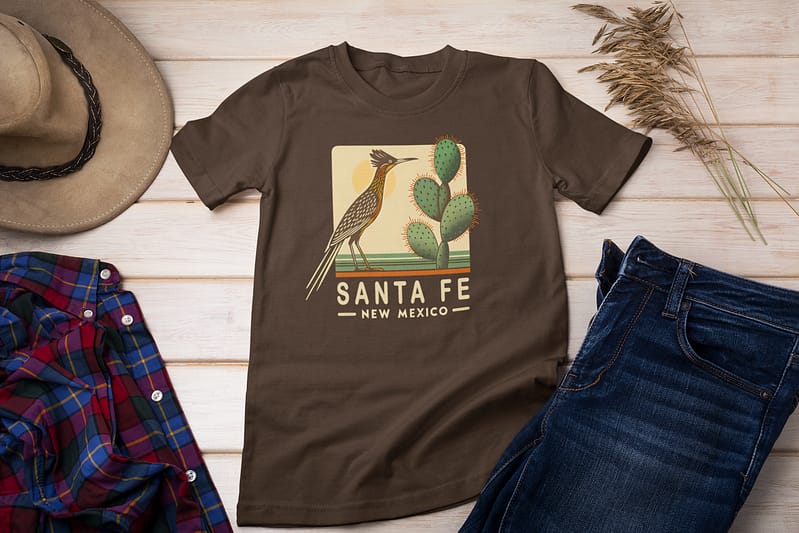 Santa Fe New Mexico Roadrunner Shirt