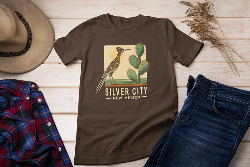 Silver City New Mexico Roadrunner Shirt