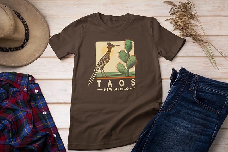 Taos New Mexico Roadrunner Shirt