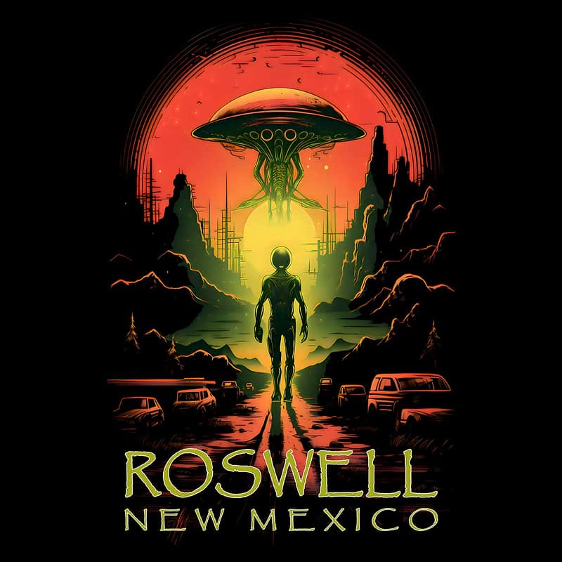 Aliens Landed Roswell Shirt