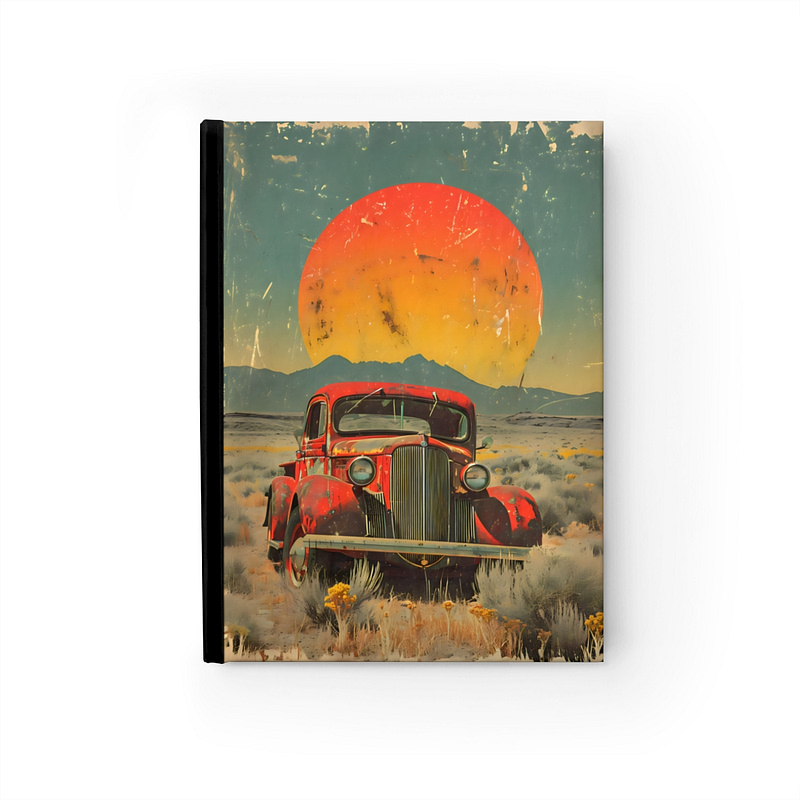 Vintage New Mexico Truck Lined Journal