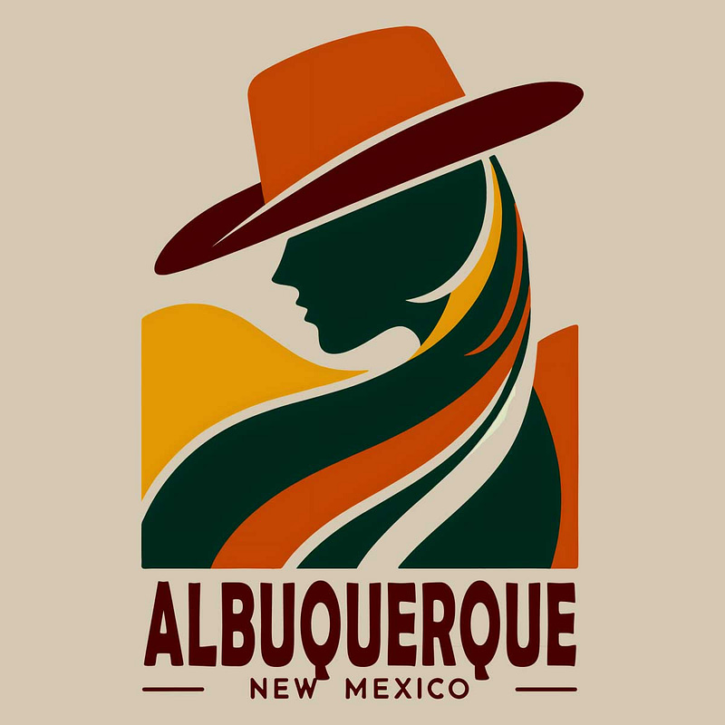 Retro Albuquerque Cowgirl T-Shirt