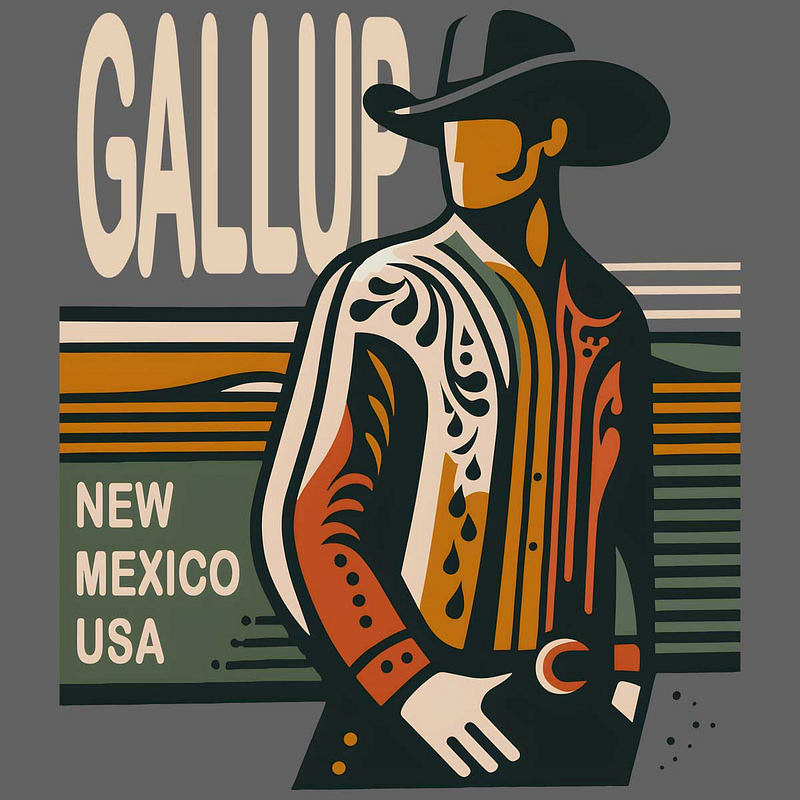 Retro Gallup Cowboy Shirt