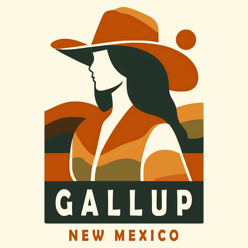Vintage Gallup Cowgirl T-Shirt