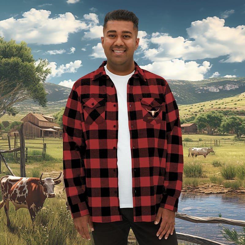 New Mexico Longhorn Flannel Shirts